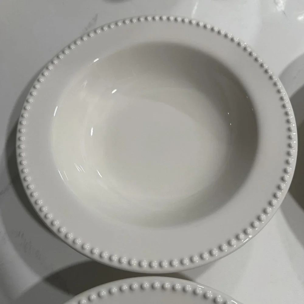 Pottery Barn Emma Beaded Rimmed 9.75
